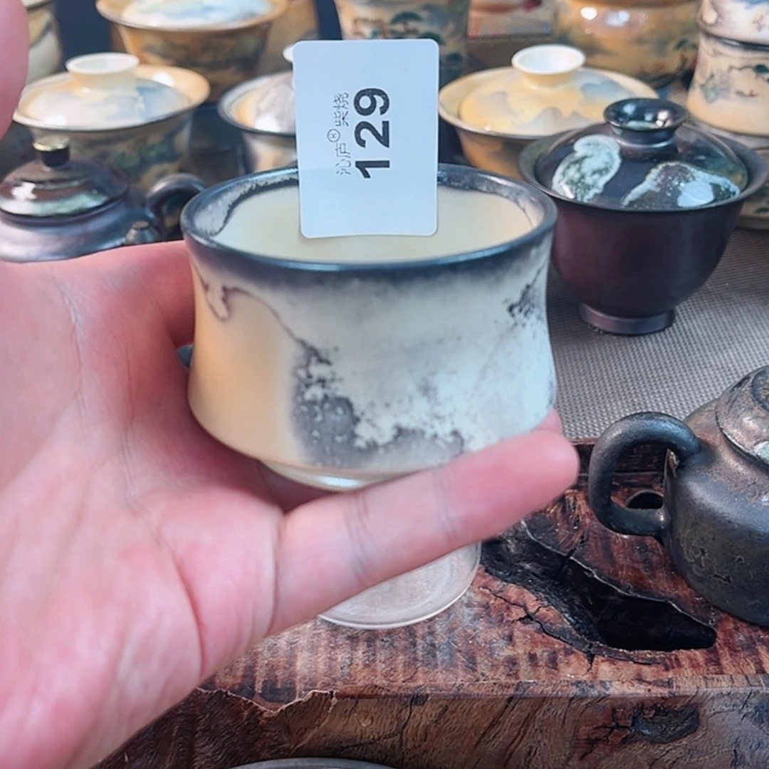 【闪购商品】用***5沁庐柴窑古法柴烧全手工茶具