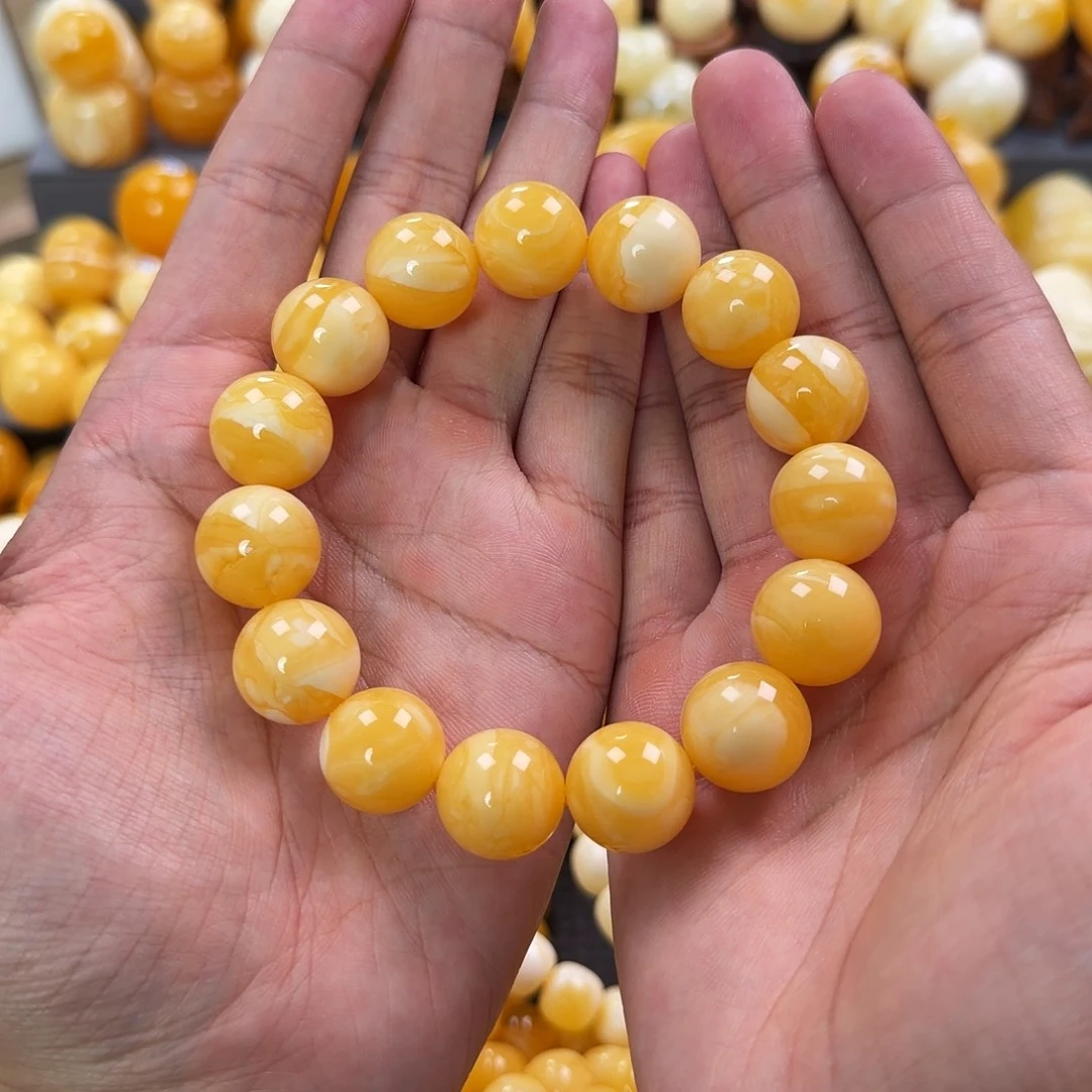 琥珀未镶嵌珠宝奇石16mm同料