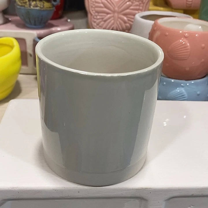 摆件陶陶盆有孔 瑕疵介意勿拍