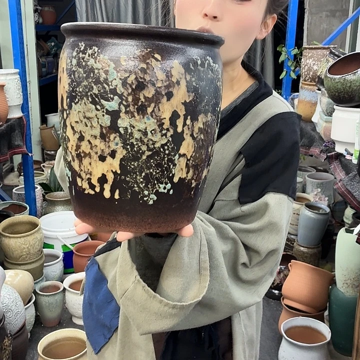 20×25 -粗陶花盆有孔-买买买