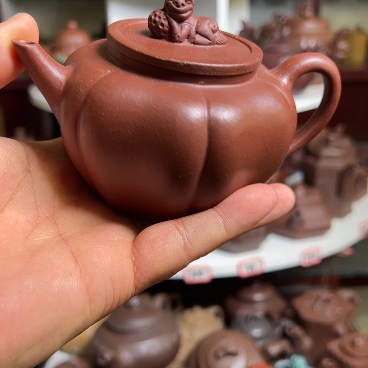 茶壶紫砂原矿狮子球