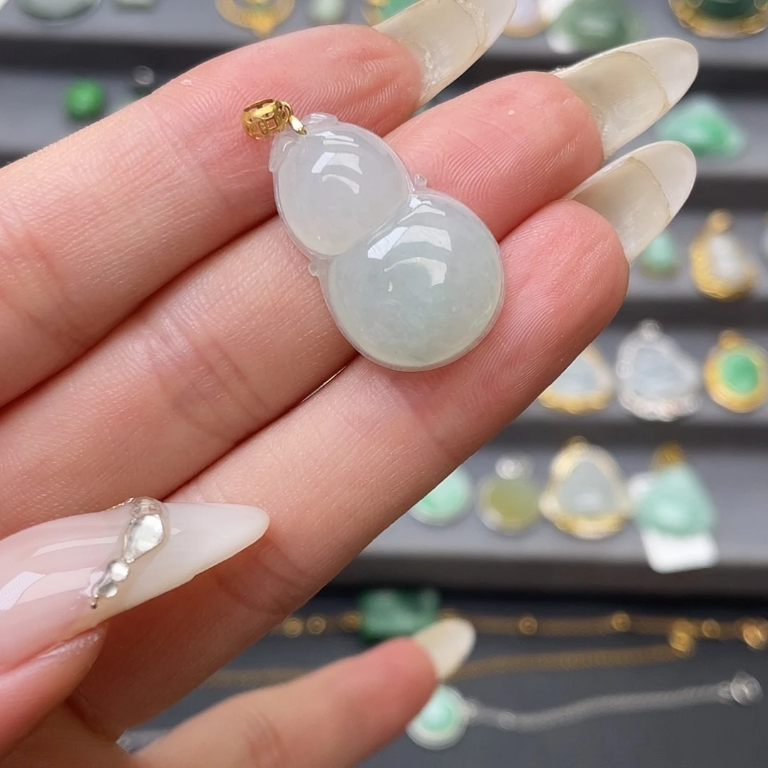 翡翠银S925镶嵌吊坠(不含链)