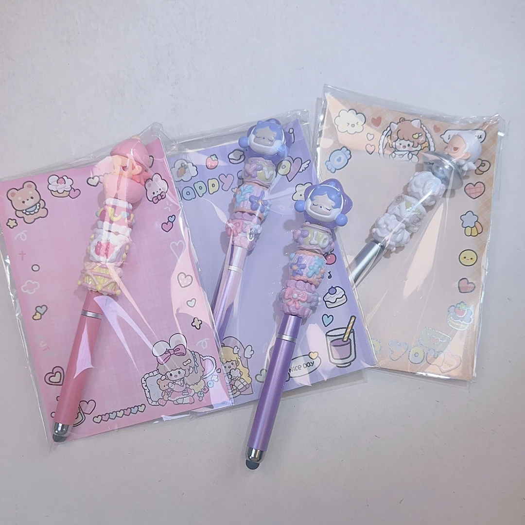 柒柒工艺纯手绘重油重彩原创萌粒笔