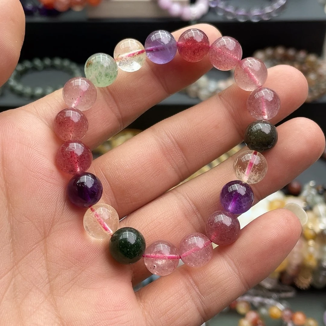 水晶手链未镶嵌卡10+草莓晶