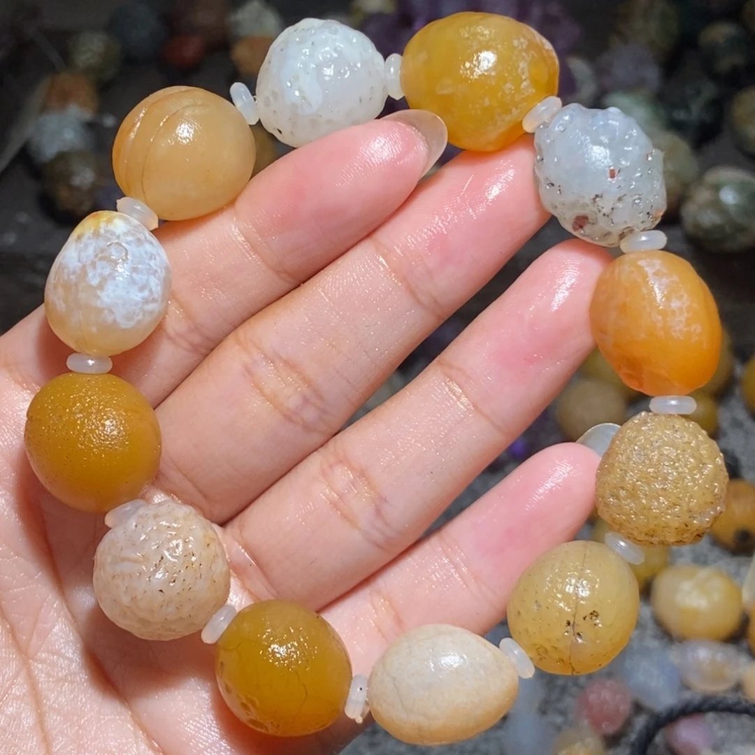 未镶嵌玛瑙/玉髓珠宝半成品