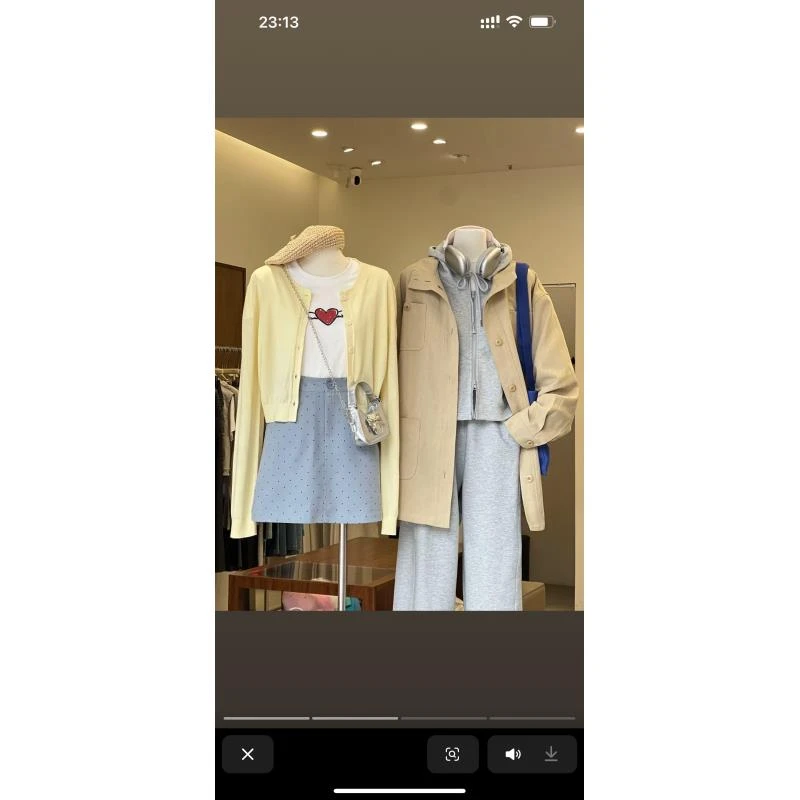 《千裕严选》纯色宽松拼接薄款韩版上衣女针织衫圆领春季