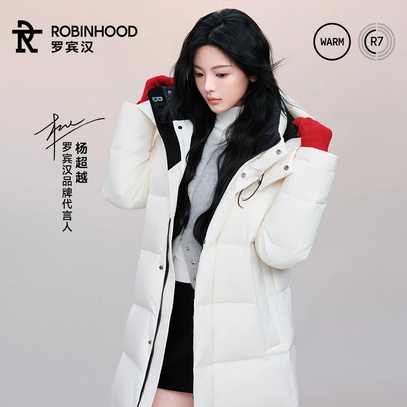 罗宾汉八防远红外蓄热长款羽绒服-R048Y61124