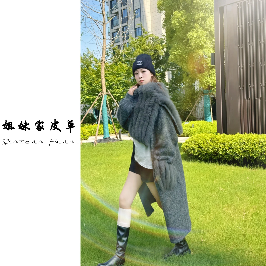 Sisters Furs 姐妹家“小贵妇宴会”针织衫毛衣狐狸毛外套针织围脖