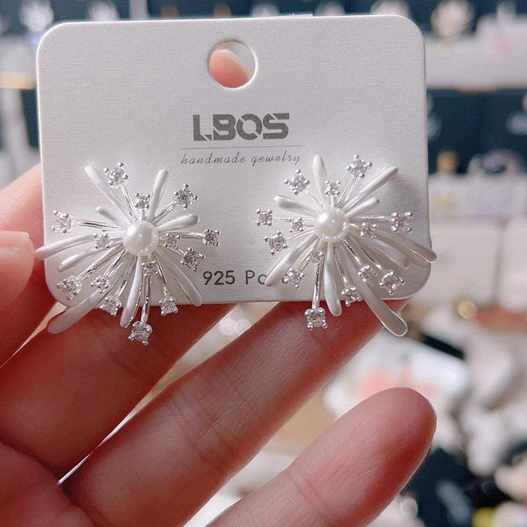 琉璃纯铜合金耳环的