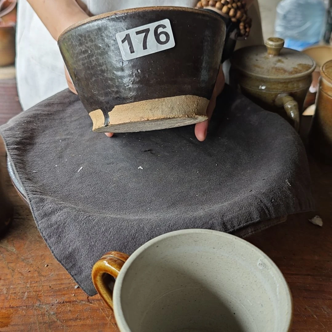 白***藤150176柴烧古法制陶自然落灰