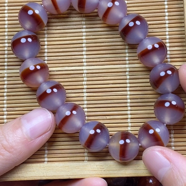 自***洽玛瑙/玉髓未镶嵌手链