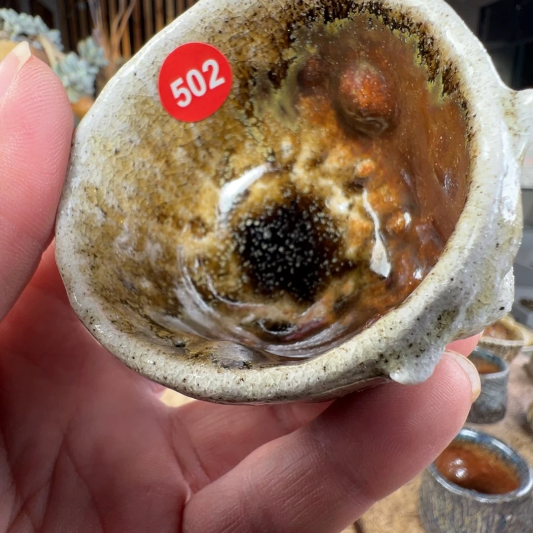 杯眯*502号杨老师手捏柴烧杯好好好