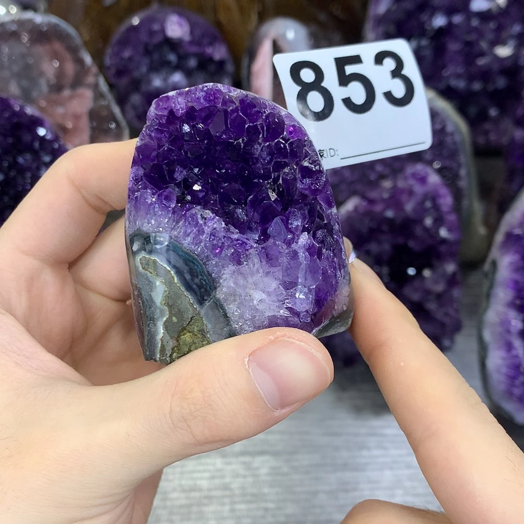 紫晶珠宝半成品未镶嵌853