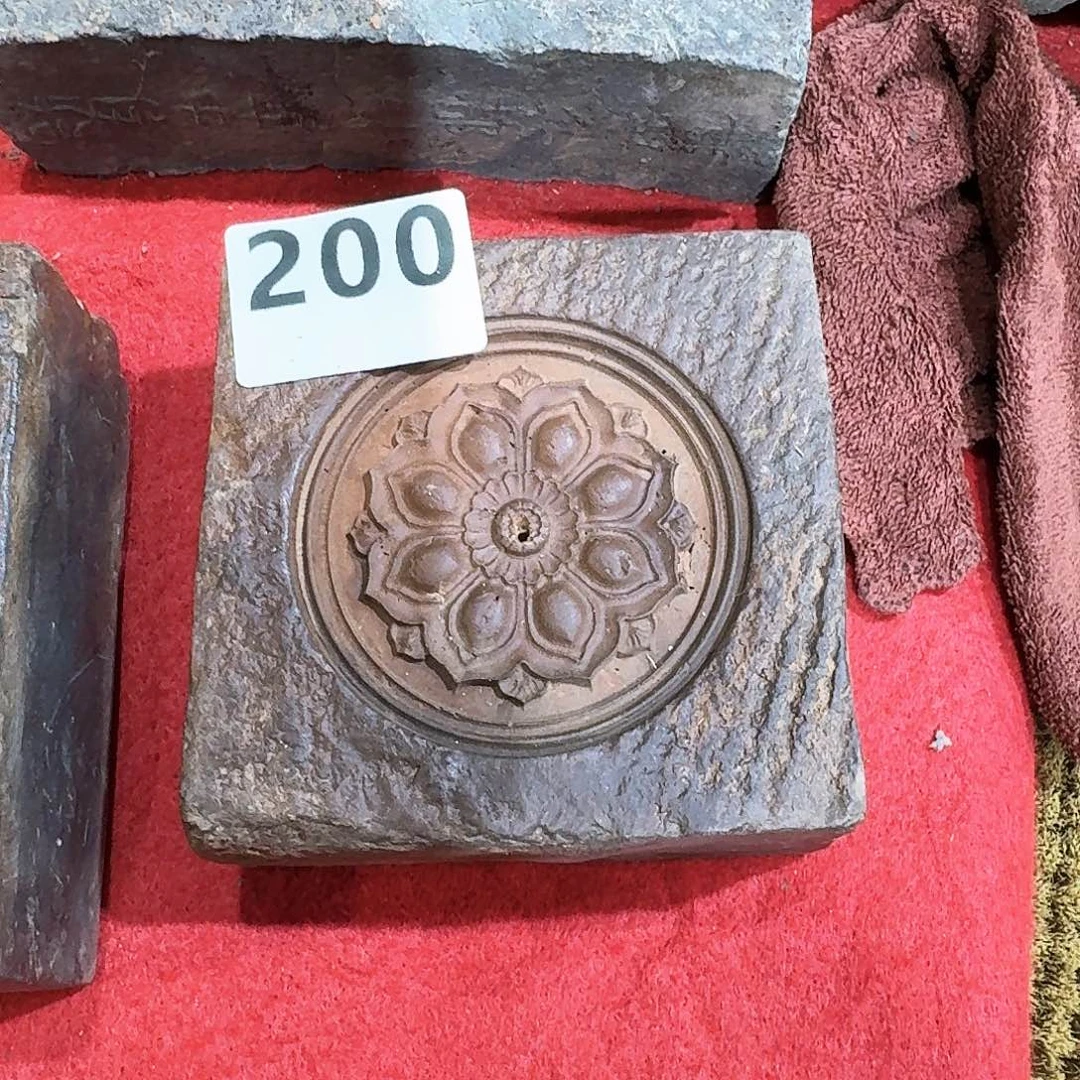 老砖茶台，砚台，画像砖