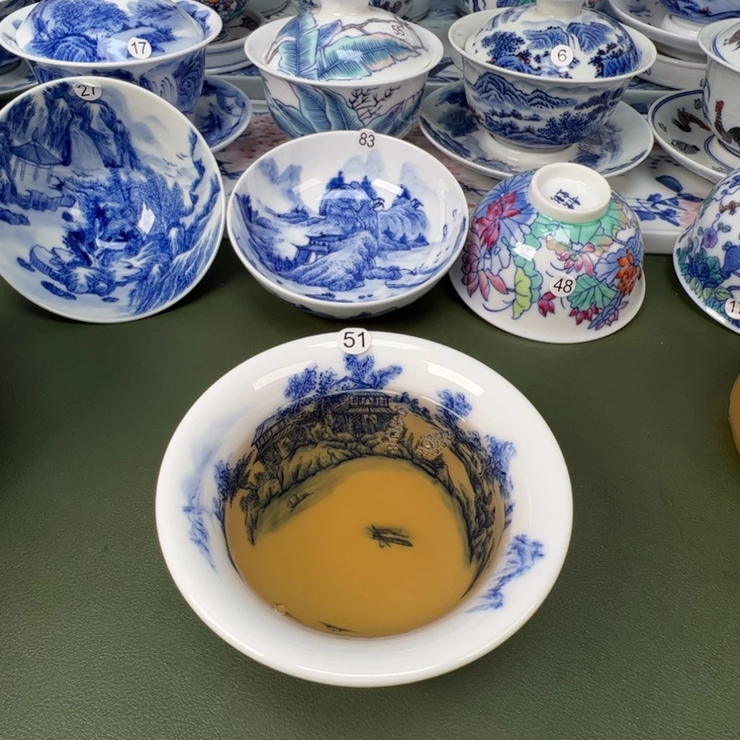 景德镇纯手工纯手绘茶具木木51