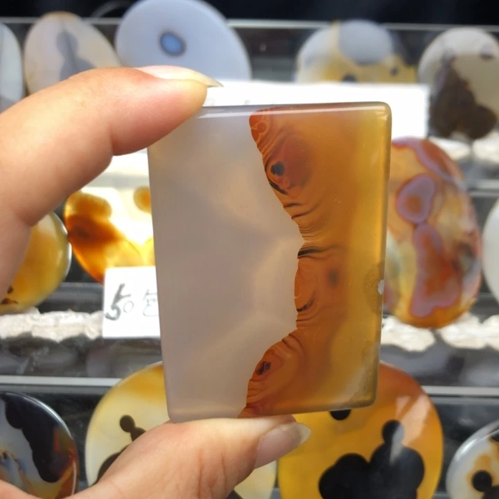 合金玛瑙/玉髓珠宝奇石40有瑕