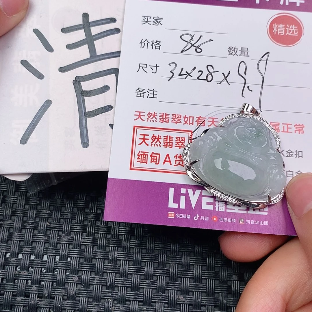 翡翠银S925镶嵌颈饰