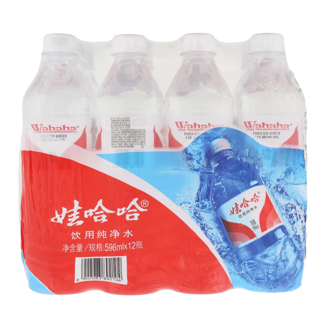 Wahaha/娃哈哈饮用纯净水7152ml(596ml*12瓶)