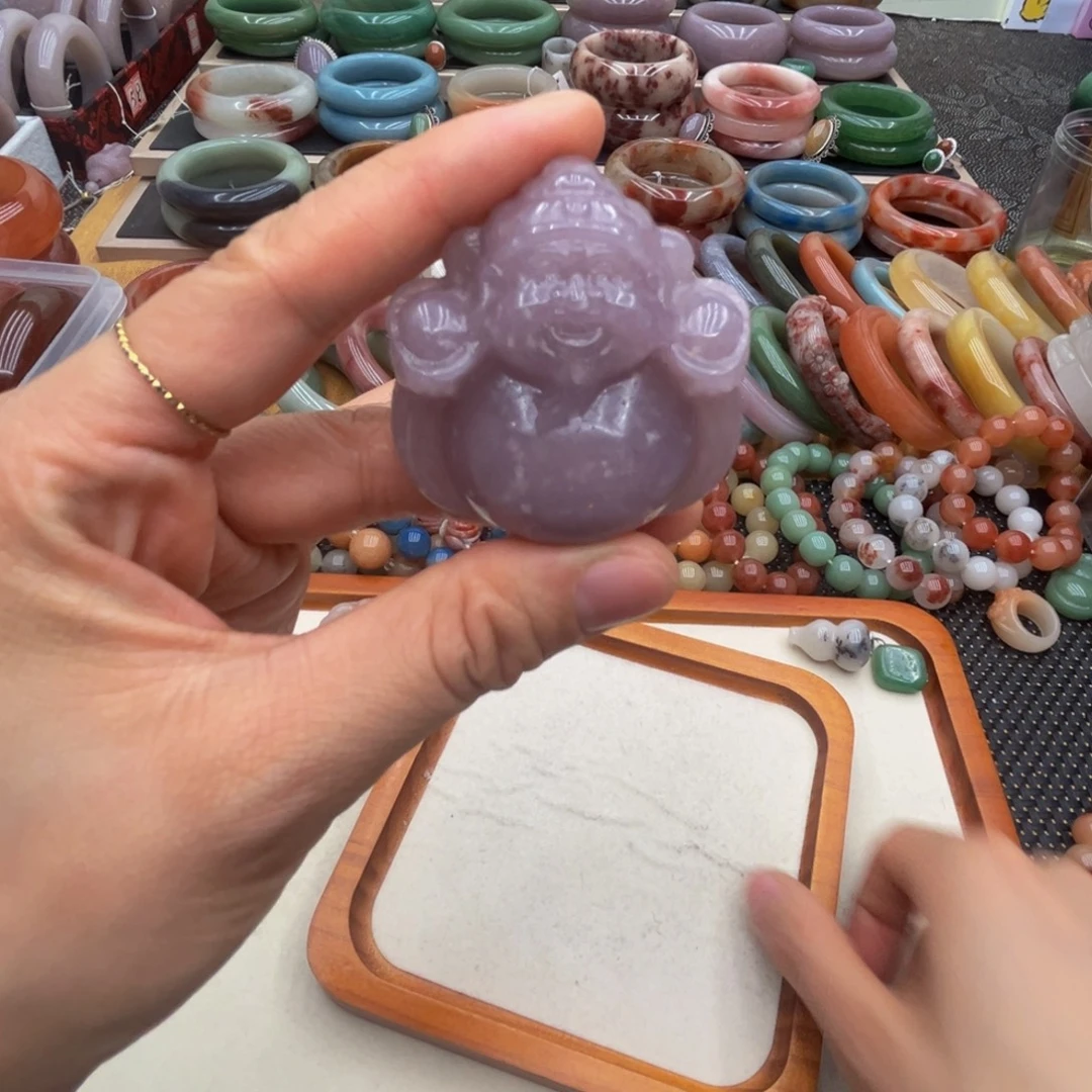 石英质玉未镶嵌圈口齐全