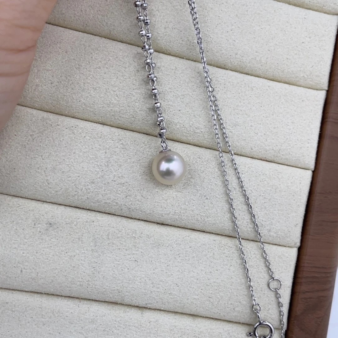 银S925镶嵌海水珍珠颈饰