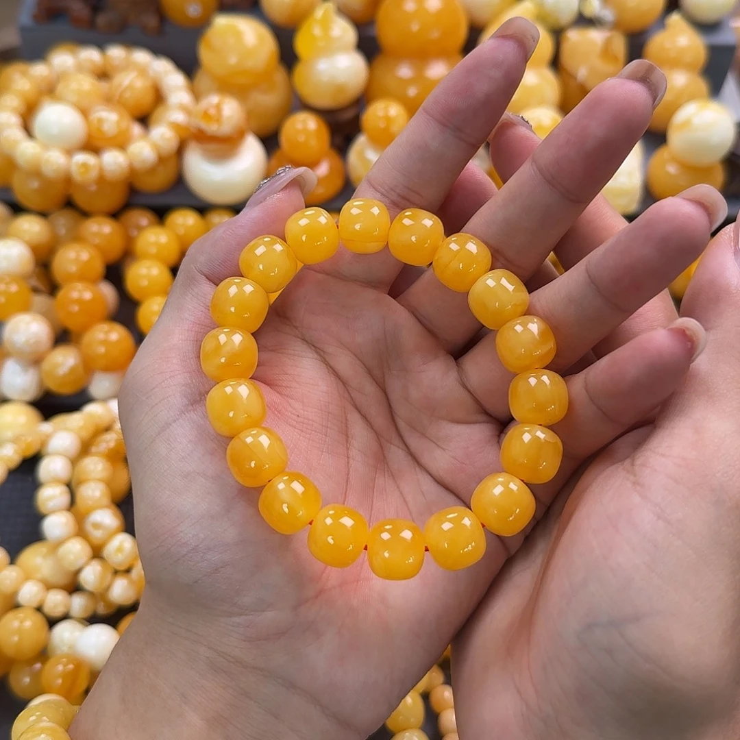 蜜蜡未镶嵌珠宝奇石同料13mm