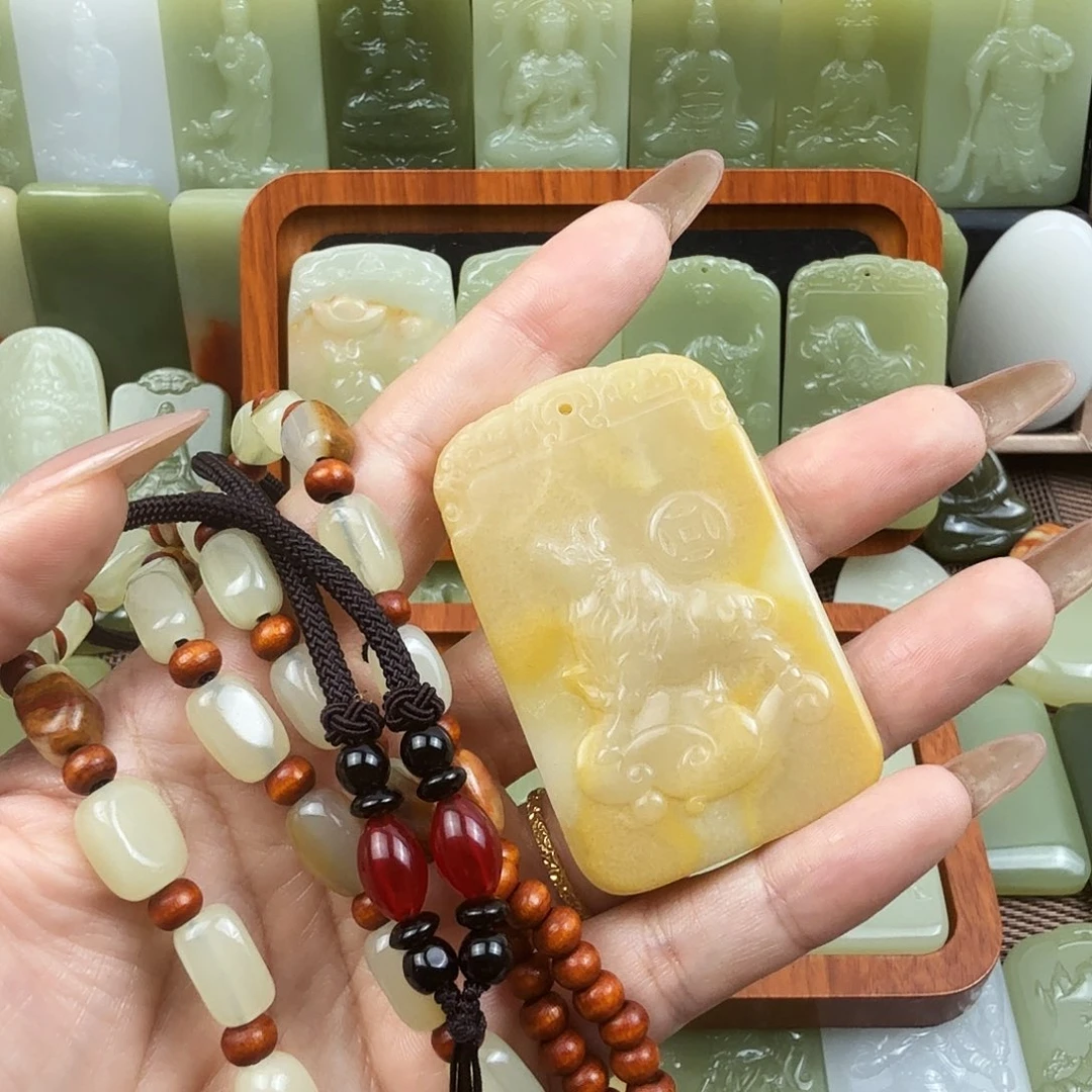 努***吧花皮特色生肖牛吊坠