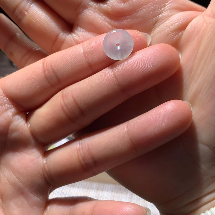 翡翠散珠天然缅甸翡翠A货卡11.45-4.76 晴水福利扣