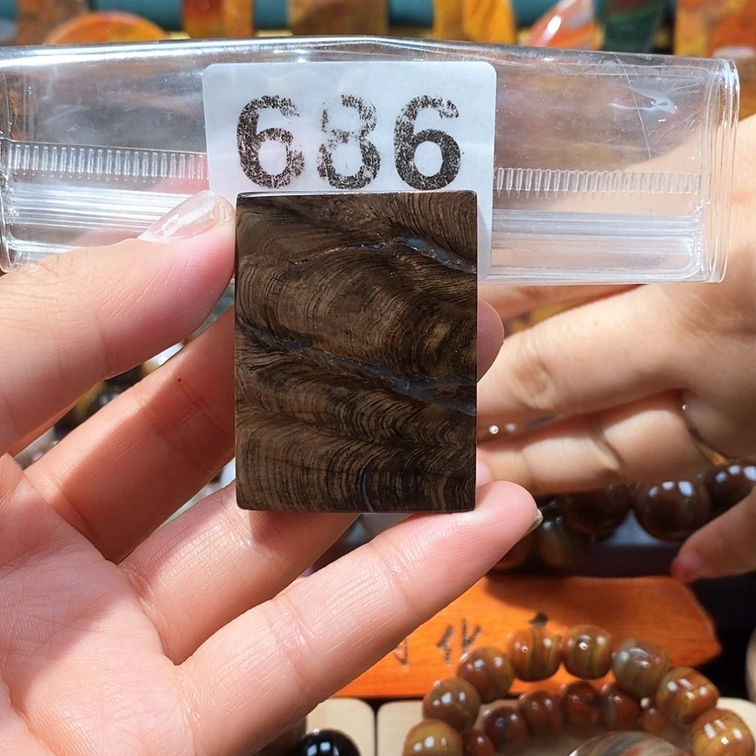 硅化玉天然北票硅化玉牌子未镶嵌