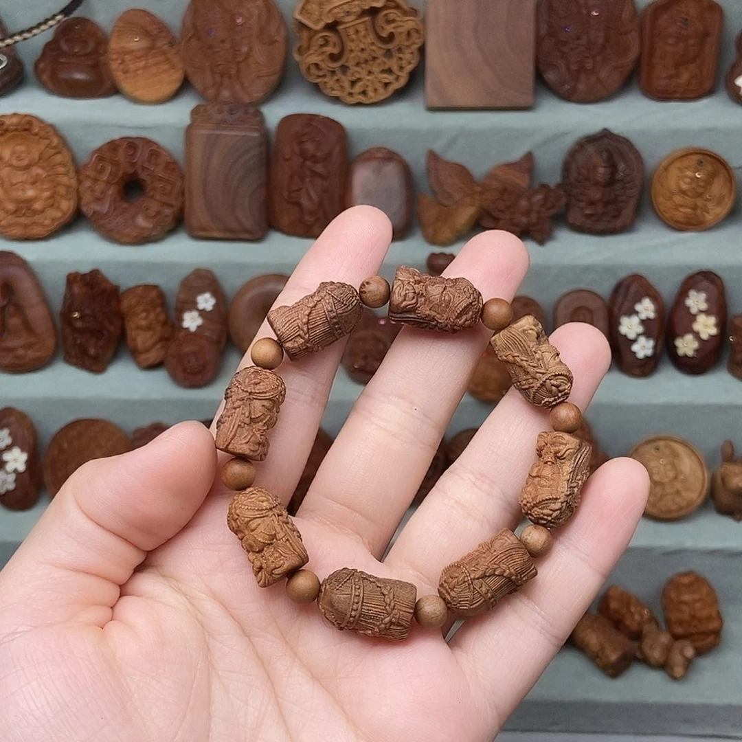 檀香木无事牌默认微瑕