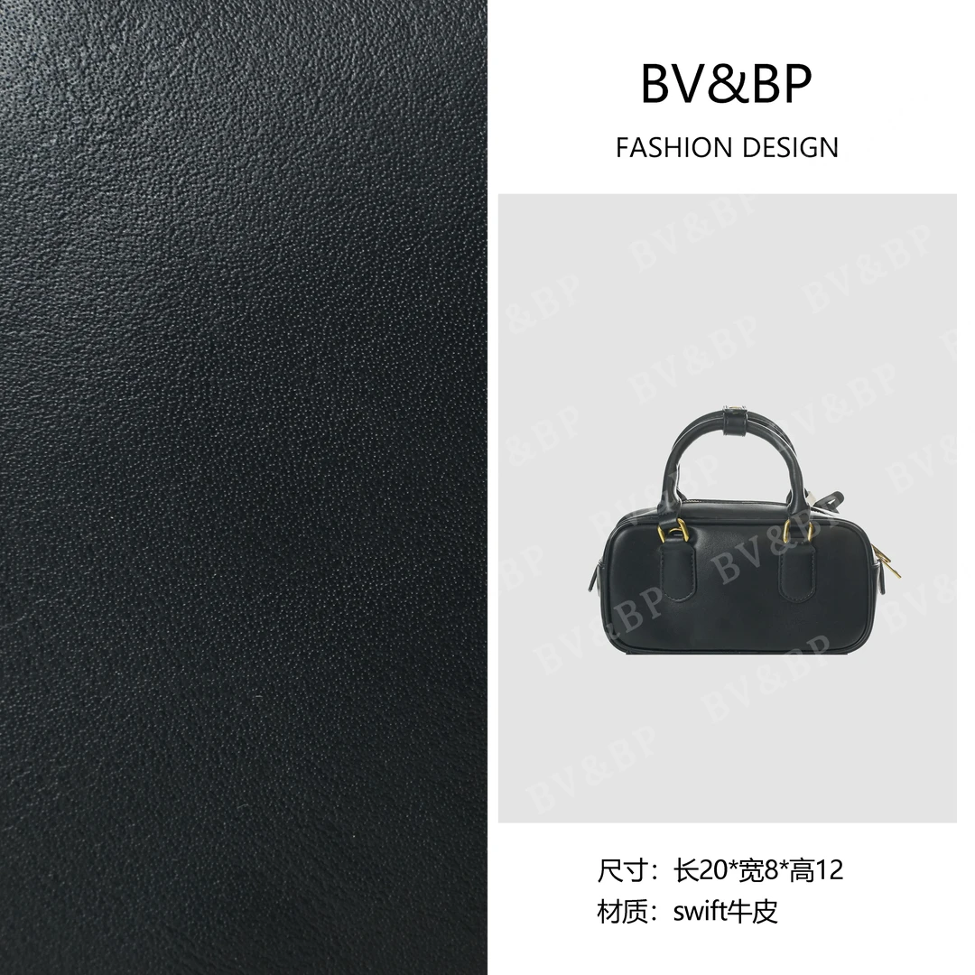 BV&BP· 原创设计 真皮高定手提单肩包  BV058S-黑色