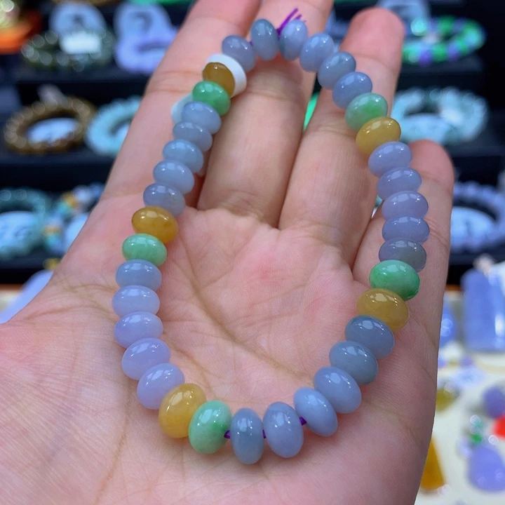 姑***奶未镶嵌手链翡翠翡翠