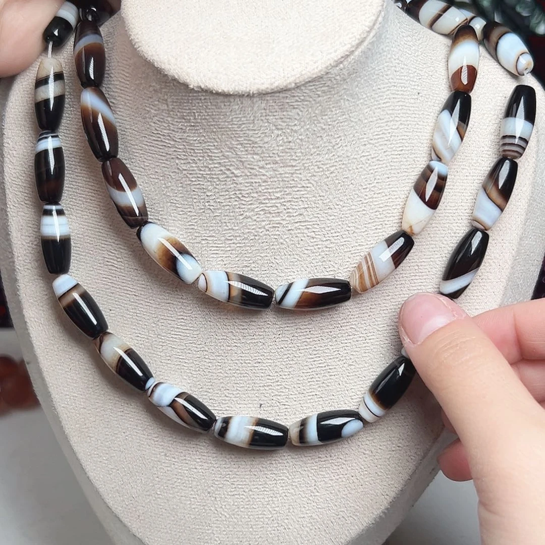 玛瑙/玉髓合金珠宝半成品x780 8m 双拼蚕丝高品小米珠一条