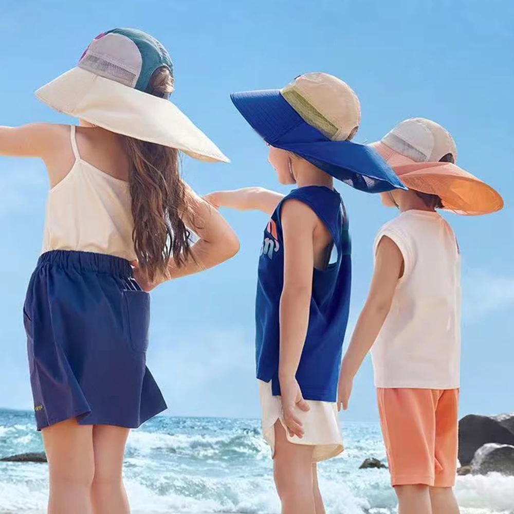 儿童帽子春夏款亲子帽防紫外线遮阳帽户外（备注编码）