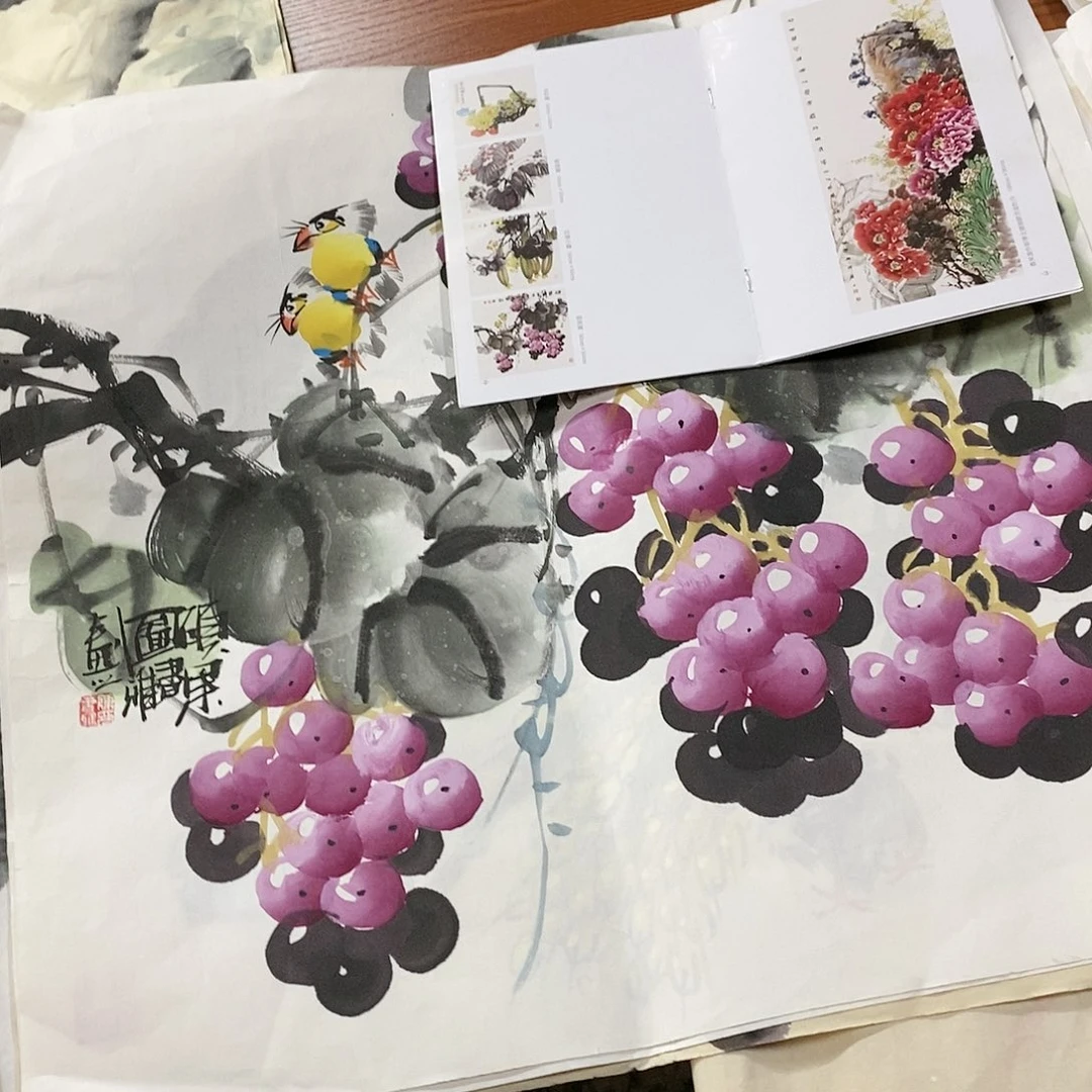 国画国画手绘书法作品