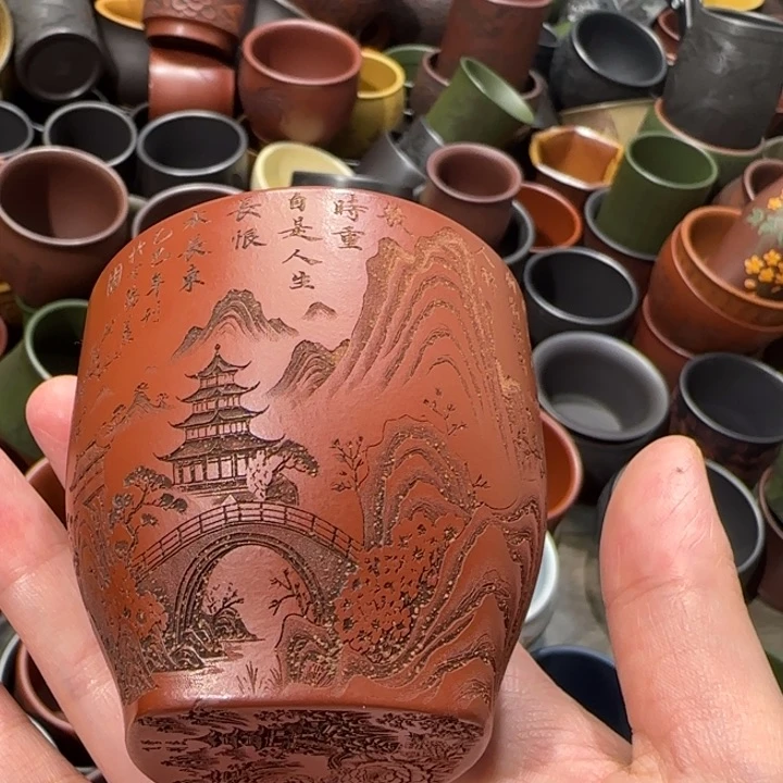 茶杯紫砂全手工紫砂