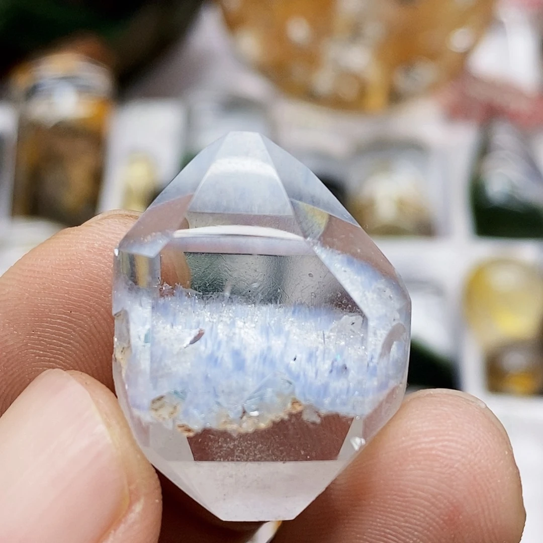 水晶吊坠银S925镶嵌挚*吊坠