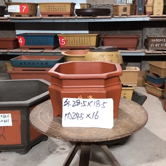 紫砂紫砂花盆包邮