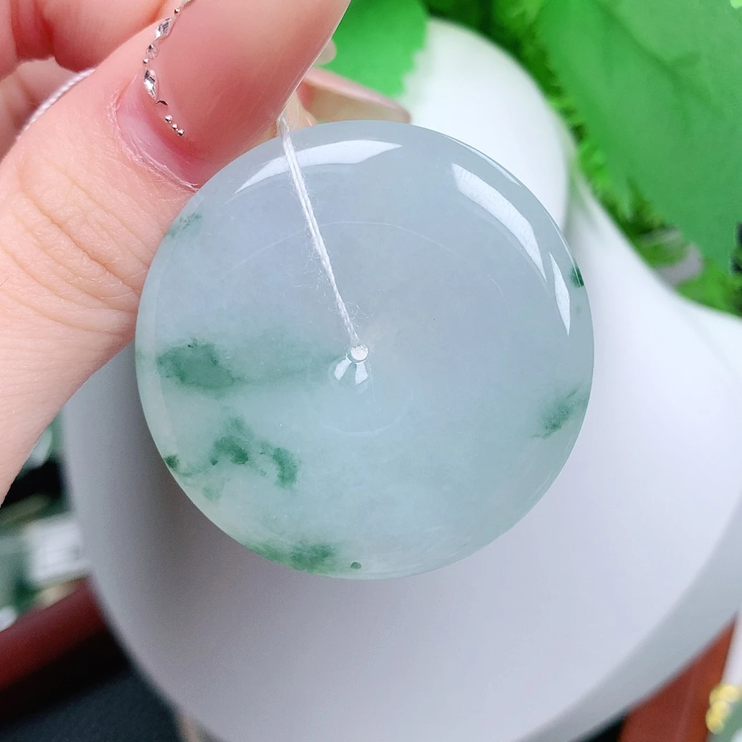 翡翠未镶嵌颈饰平安39-6