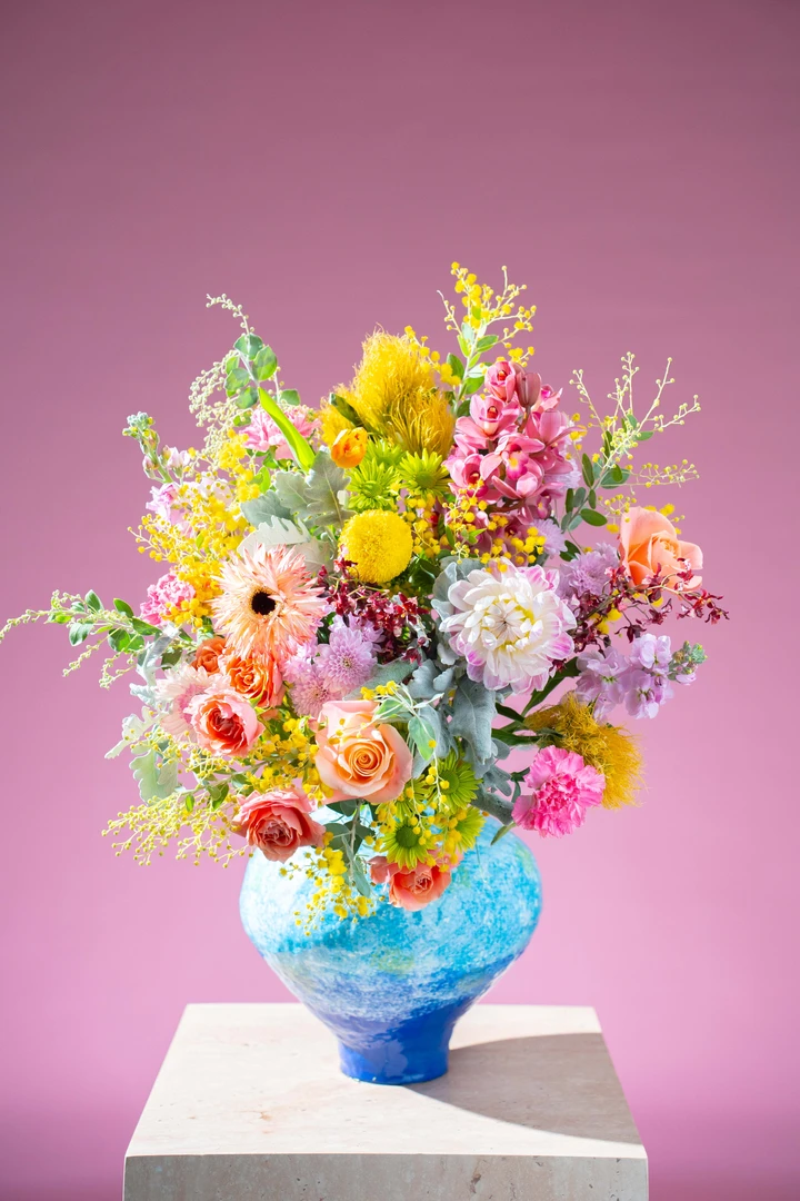 【淘花园纪】原创设计鲜花花束搭配昆明家用高品质切花瓶插花专用