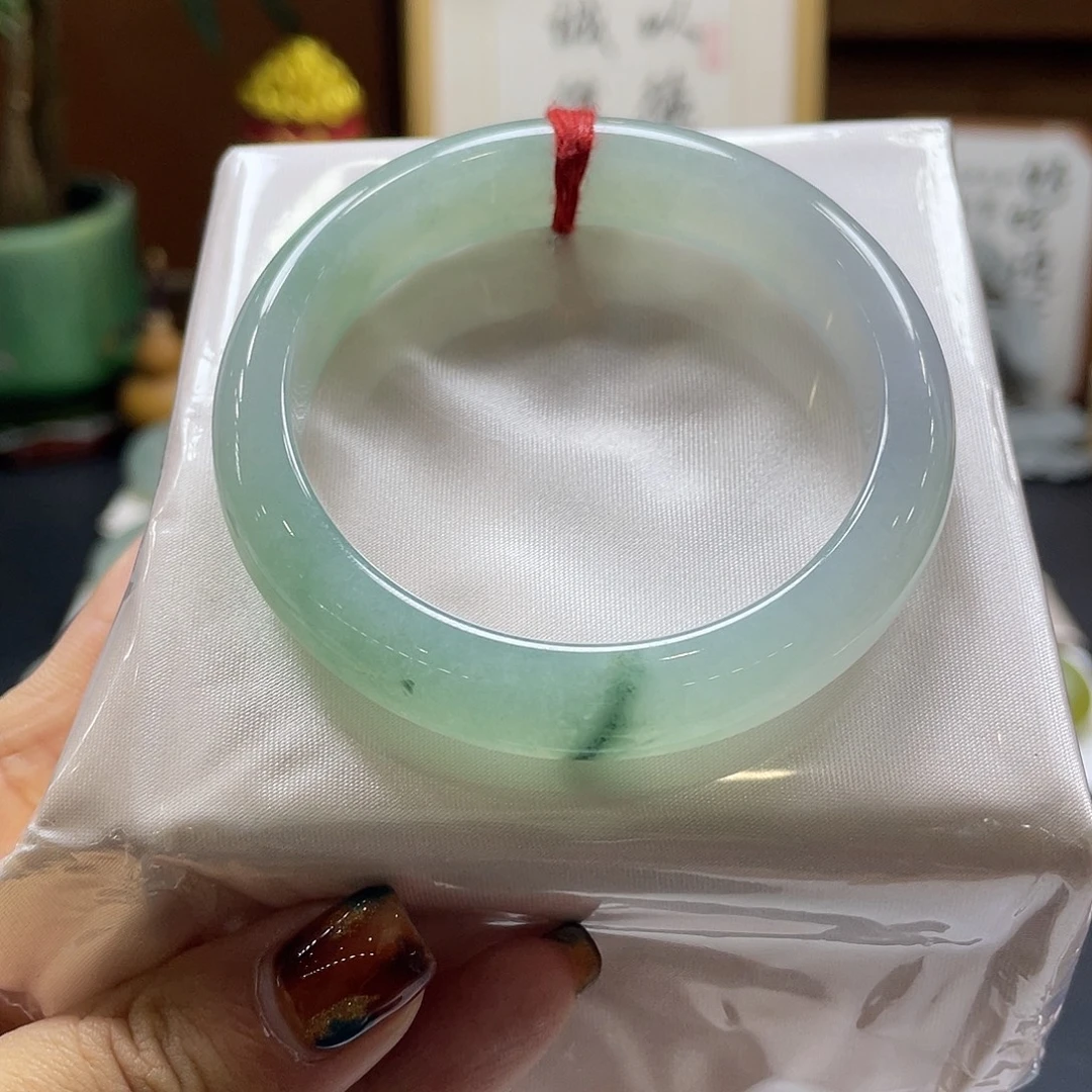 翡翠未镶嵌手镯15号