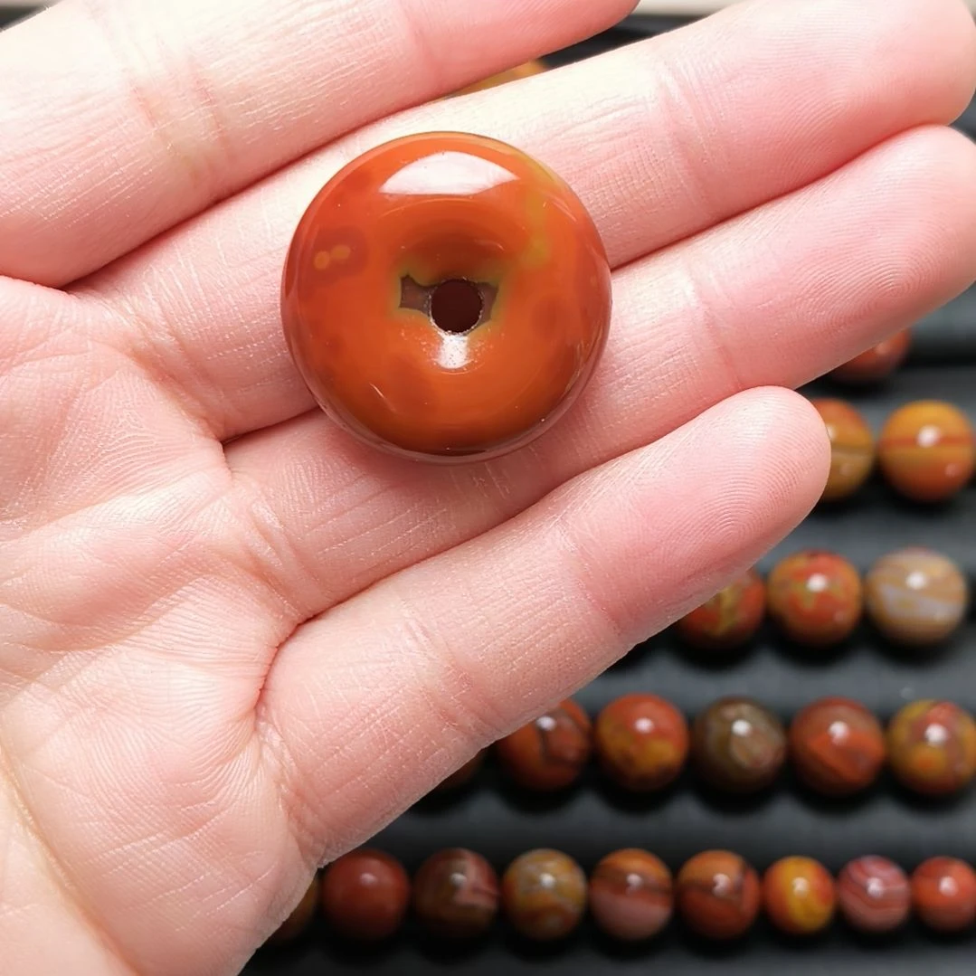 玛瑙/玉髓未镶嵌战国红玛瑙