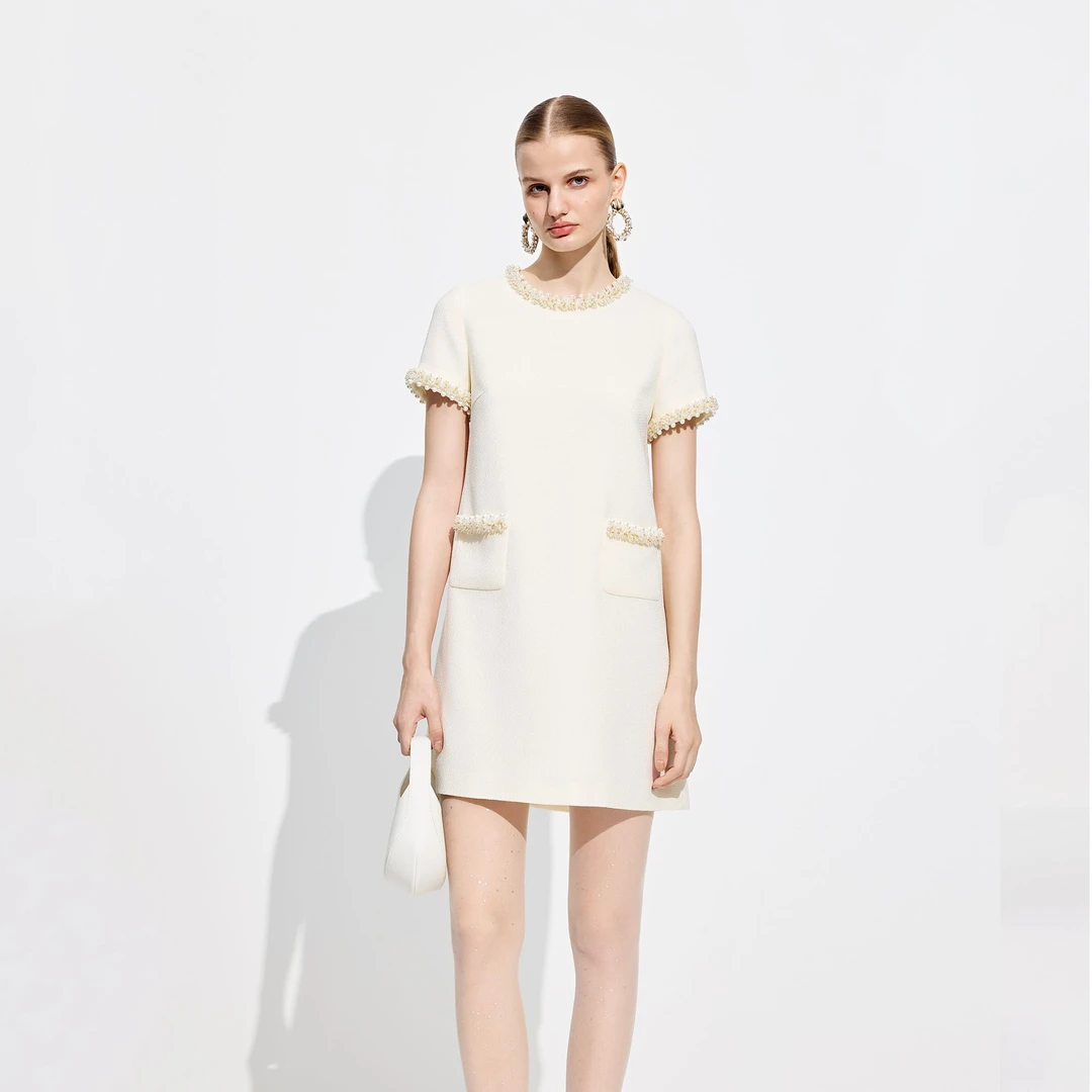 COCOON/可可尼钉珠连衣裙25204AF022044014