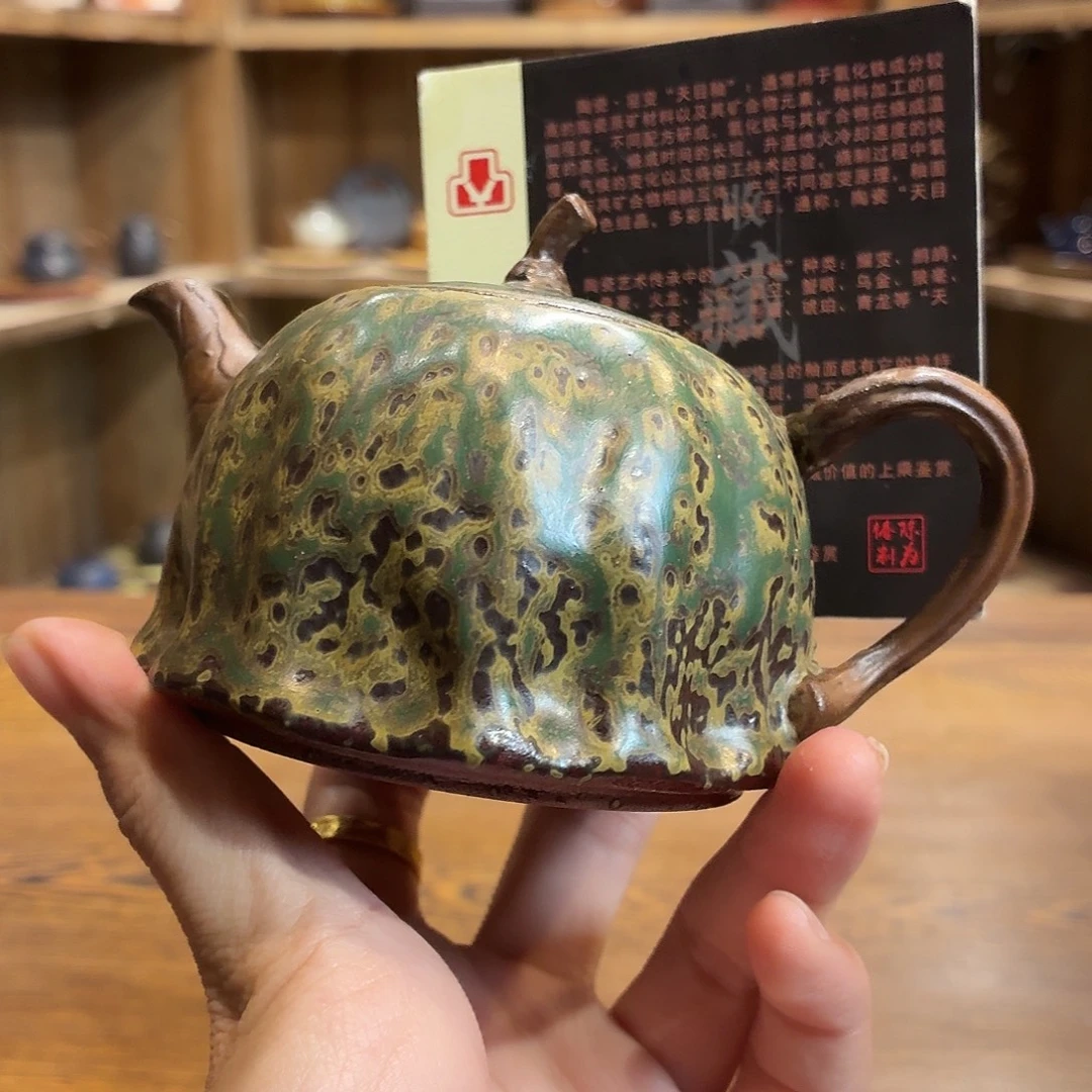 柴烧老岩泥高温茶器皿