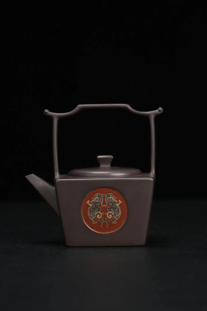 凡凡会客厅 GH81 耿浩 仿明清家具 案几 纯紫老泥300cc 紫砂茶壶