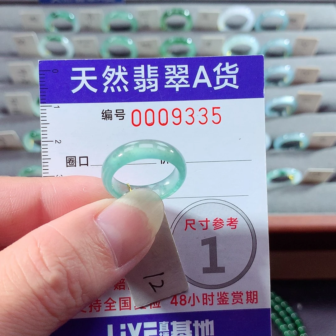 翡翠未镶嵌戒指12号