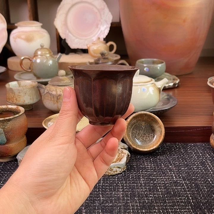 紫金莲花主人杯茶杯