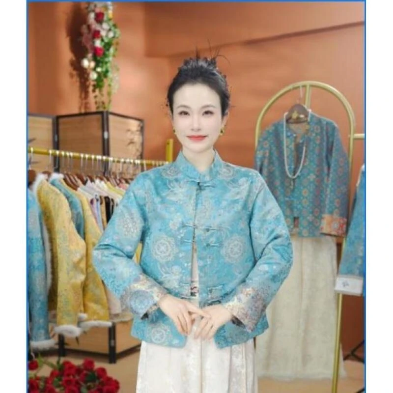 【望凤川-外套】国风新中式盘扣外套