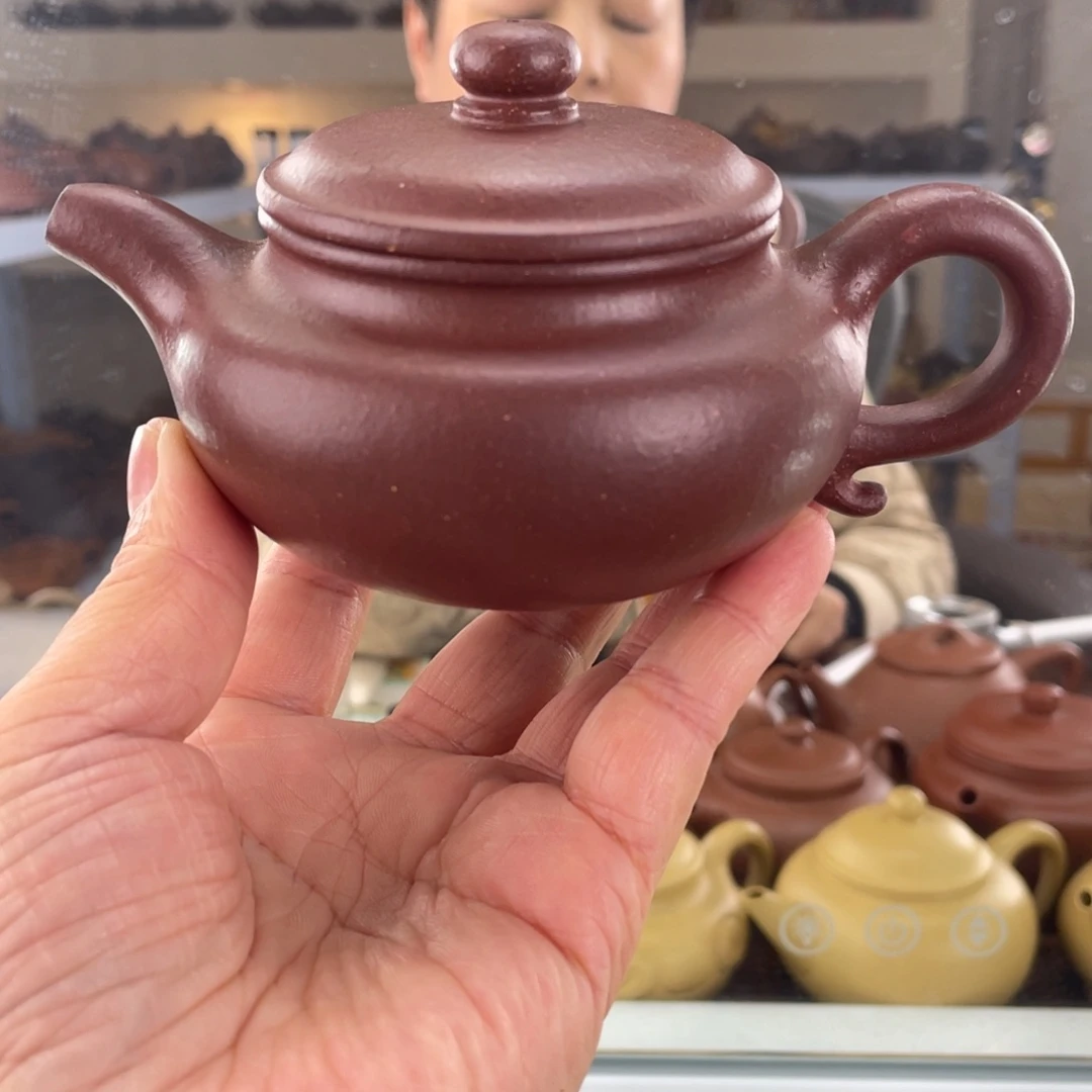 紫砂茶壶平台底槽清仿古170cc