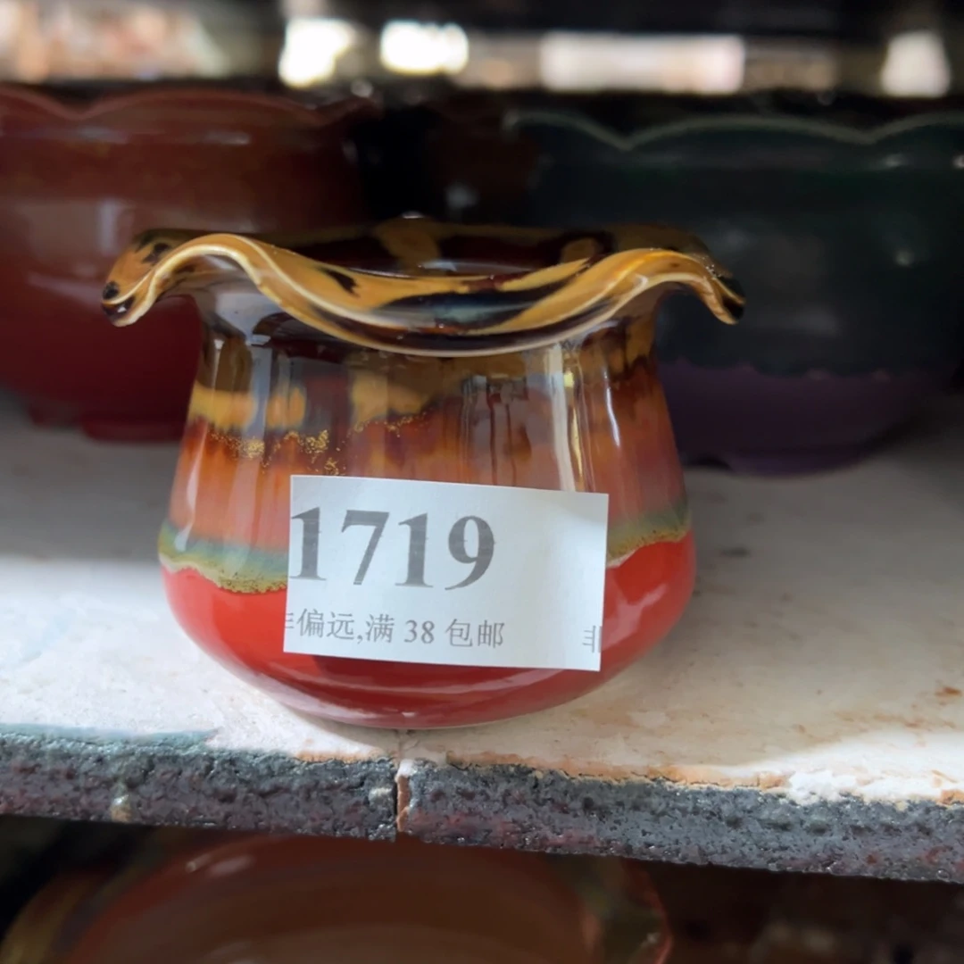 红陶景德镇手工花盆