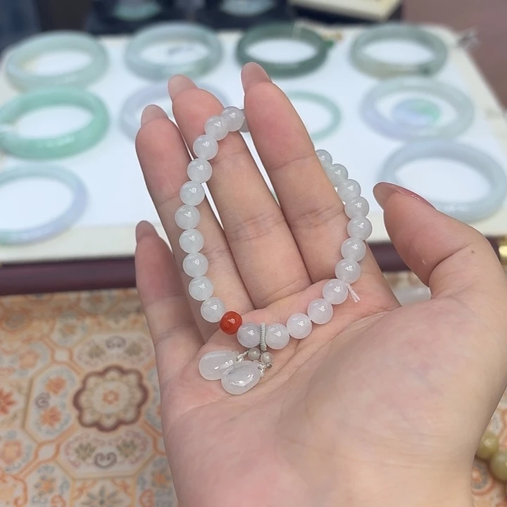 翡翠未镶嵌手链（序号1）点菜看细节